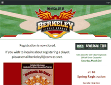 Tablet Screenshot of berkeleylittleleague.org